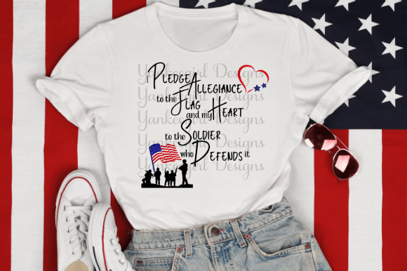 Allegiance to Flag and Heart to Soldier