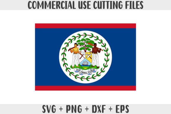 Belize Flag SVG Original Colors