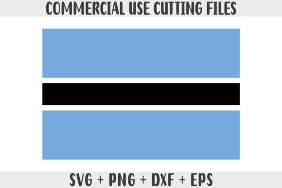 Botswana Flag SVG for Crafts and Graphics