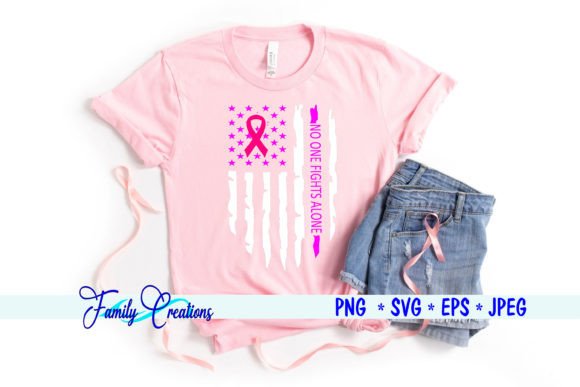 Breast Cancer Flag Graphics for Crafts