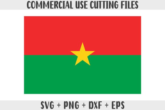 Burkina Faso Flag SVG Original Colors