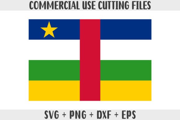 Central African Republic Flag SVG, PNG for Graphics and Crafts