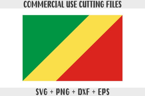 Congo Republic of the Flag SVG for Crafts and Graphics