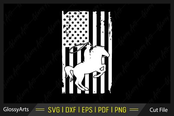 Cowboys USA Flag Svg Printable Cut File