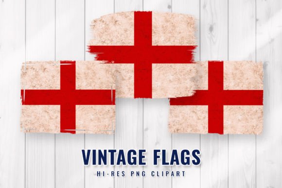 Distressed England Flag Sublimation Graphics and Crafts