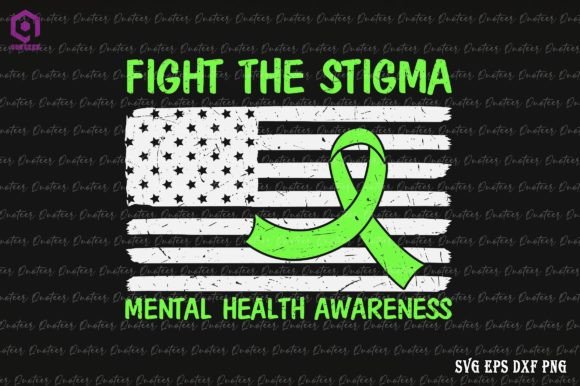 Fight the Stigma American Flag Graphics and Crafts