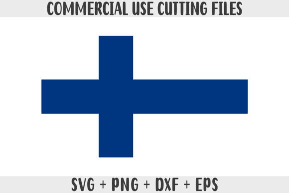 Finland Flag SVG Original Colors Graphics