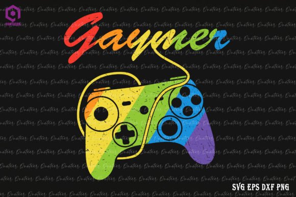 Gaymer LGBT Pride Gay Gamer Rainbow Flag Graphics