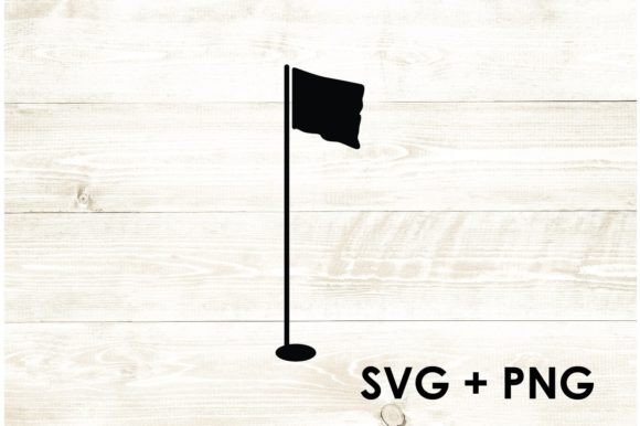 Golf Flag Hole Golfer Graphics