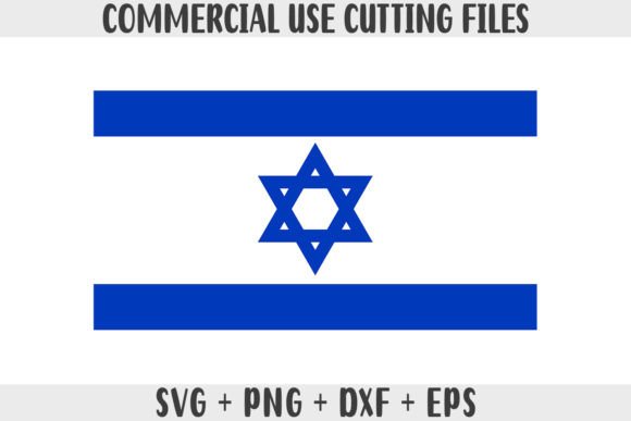 Israel Flag SVG Original Colors Graphics and Crafts
