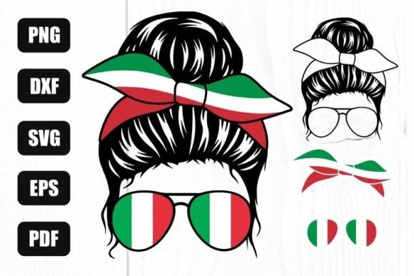 Italy Flag Svg, Italian Mom Life Svg