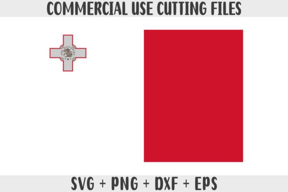 Malta Flag SVG Original Colors Graphics for Crafts
