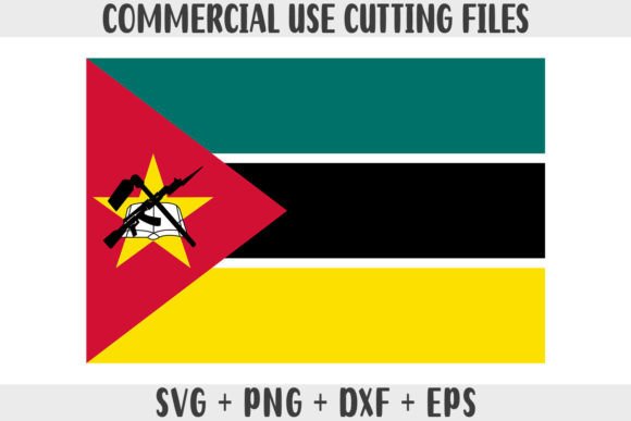 Mozambique Flag SVG Original Colors