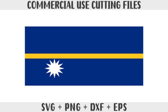 Nauru Flag SVG Original Colors Graphics
