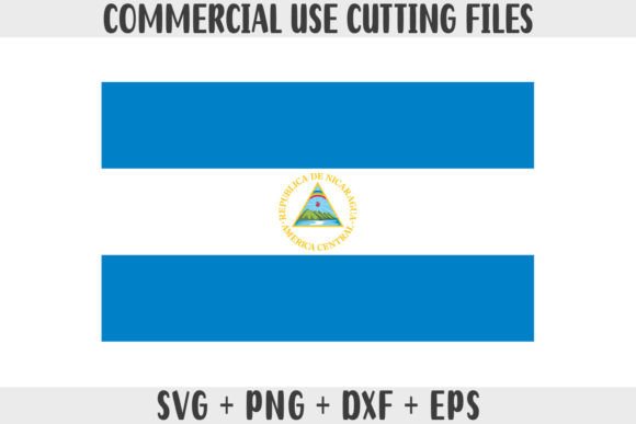 Nicaragua Flag SVG Original Colors