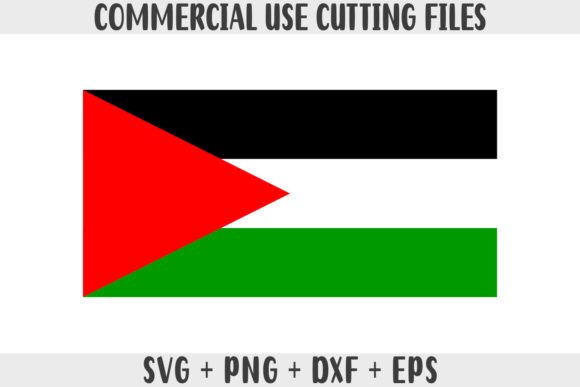 Palestine Flag SVG Original Colors Graphics & Crafts