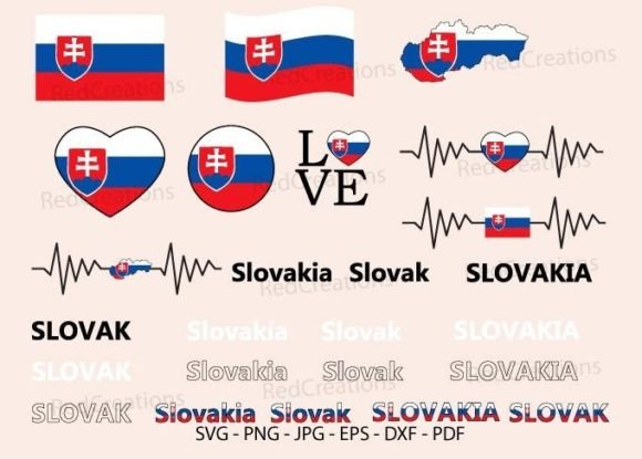 Slovakia Flag Svg, Graphics & Crafts
