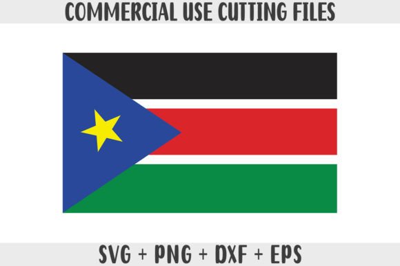 South Sudan Flag SVG Original Colors Graphics