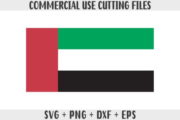 United Arab Emirates Flag SVG for Crafts and Graphics